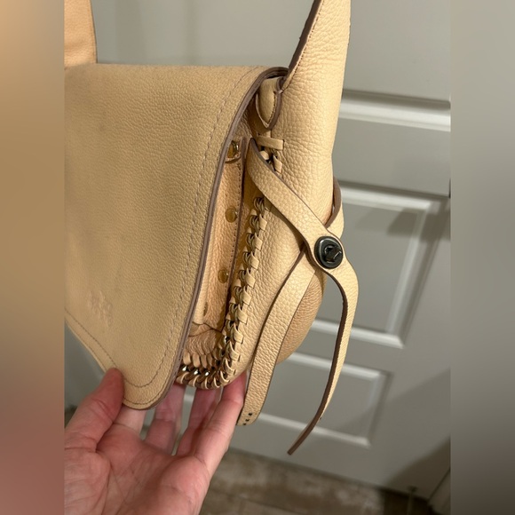 Coach Whipstich Crossbody Flap in a light salmon color - Picture 5 of 15